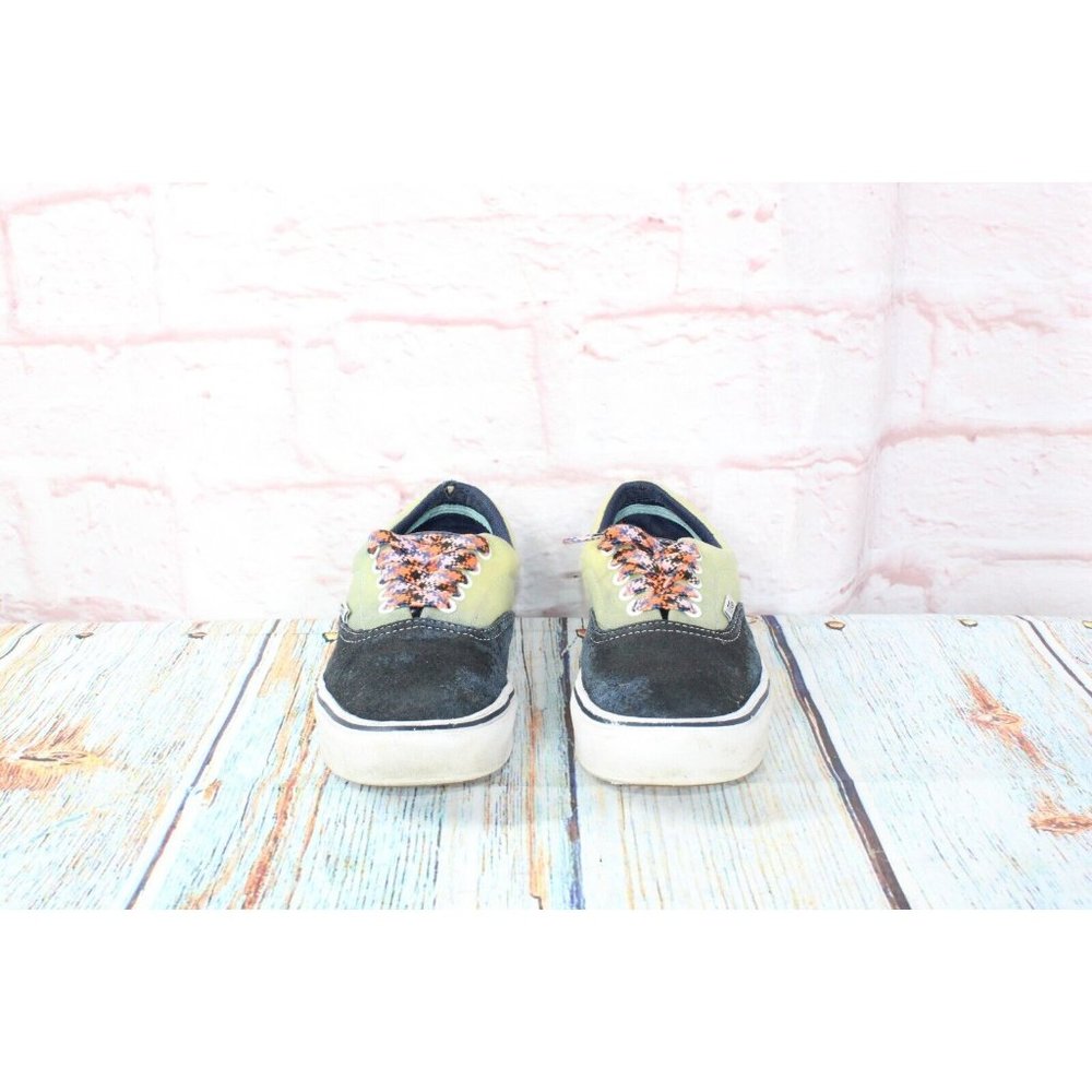 Vans Blue Green Suede Fabric Low Top Skateboarding Sneakers Shoes Size M 6.5 L 8 - Picture 4 of 9